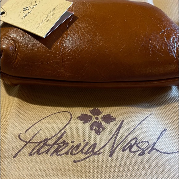 Patricia Nash Designs Clutch Italian Savena Tan Leather Wristlet NWT - Picture 8 of 9